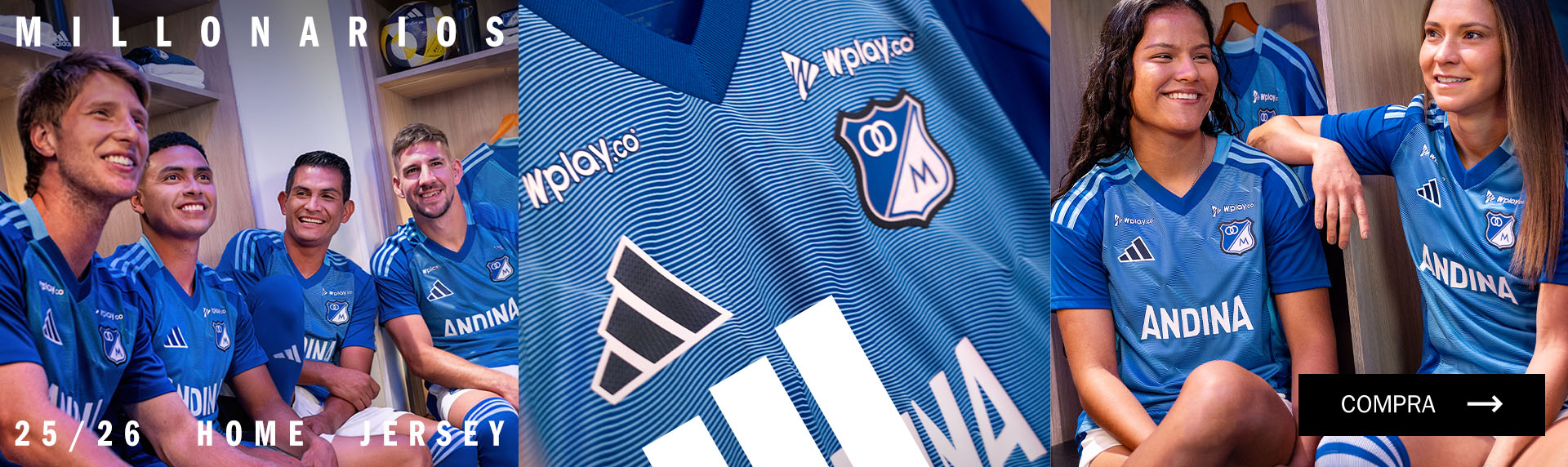 Camiseta Millonarios Adidas