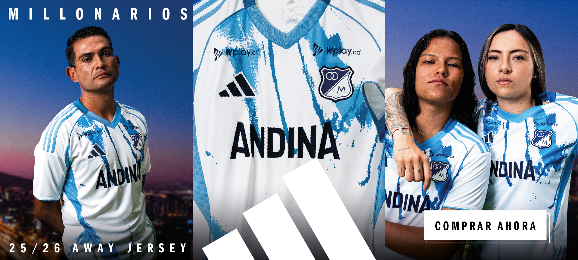 Camiseta Millonarios Visitante